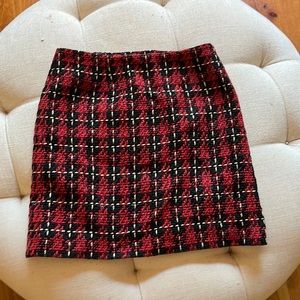 Boston Proper plaid skirt